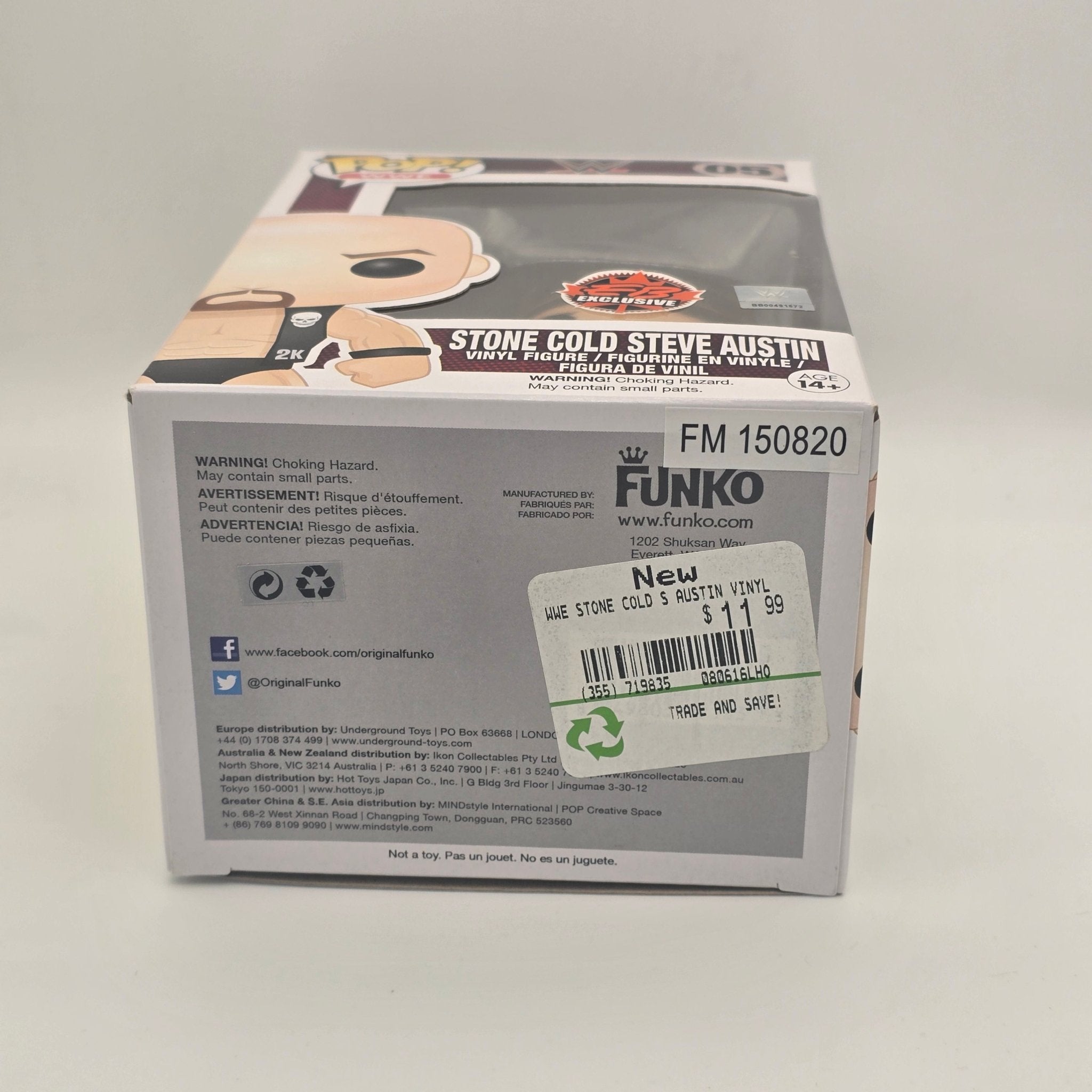 WWE - Stone Cold Steve Austin - #05 - EB Exclusive - Wrestling - Vaulted Funko Pop!