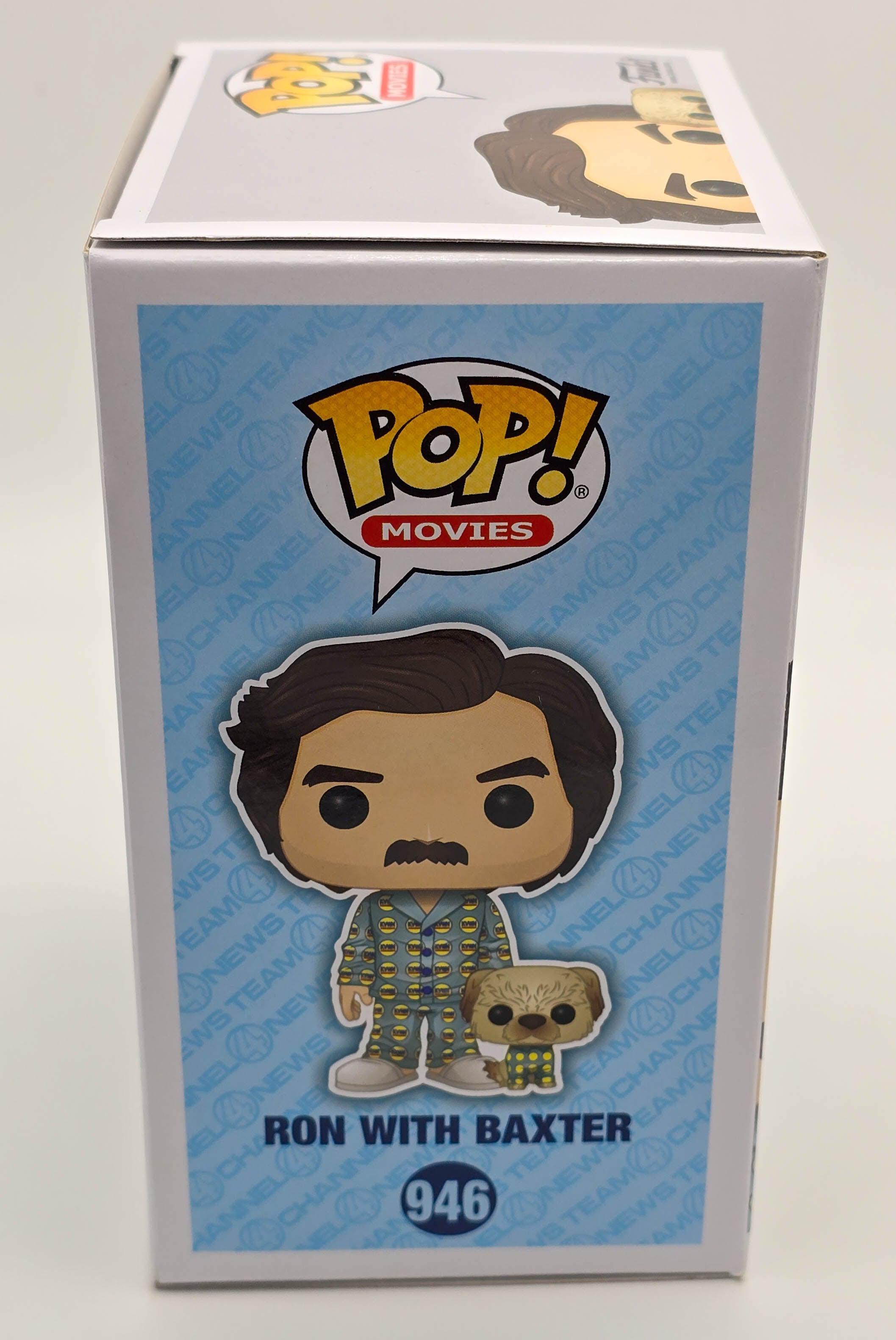 Anchorman - Ron Burgundy With Baxter - #946- 2020 Convention Exclusive - Movies - Funko Pop!