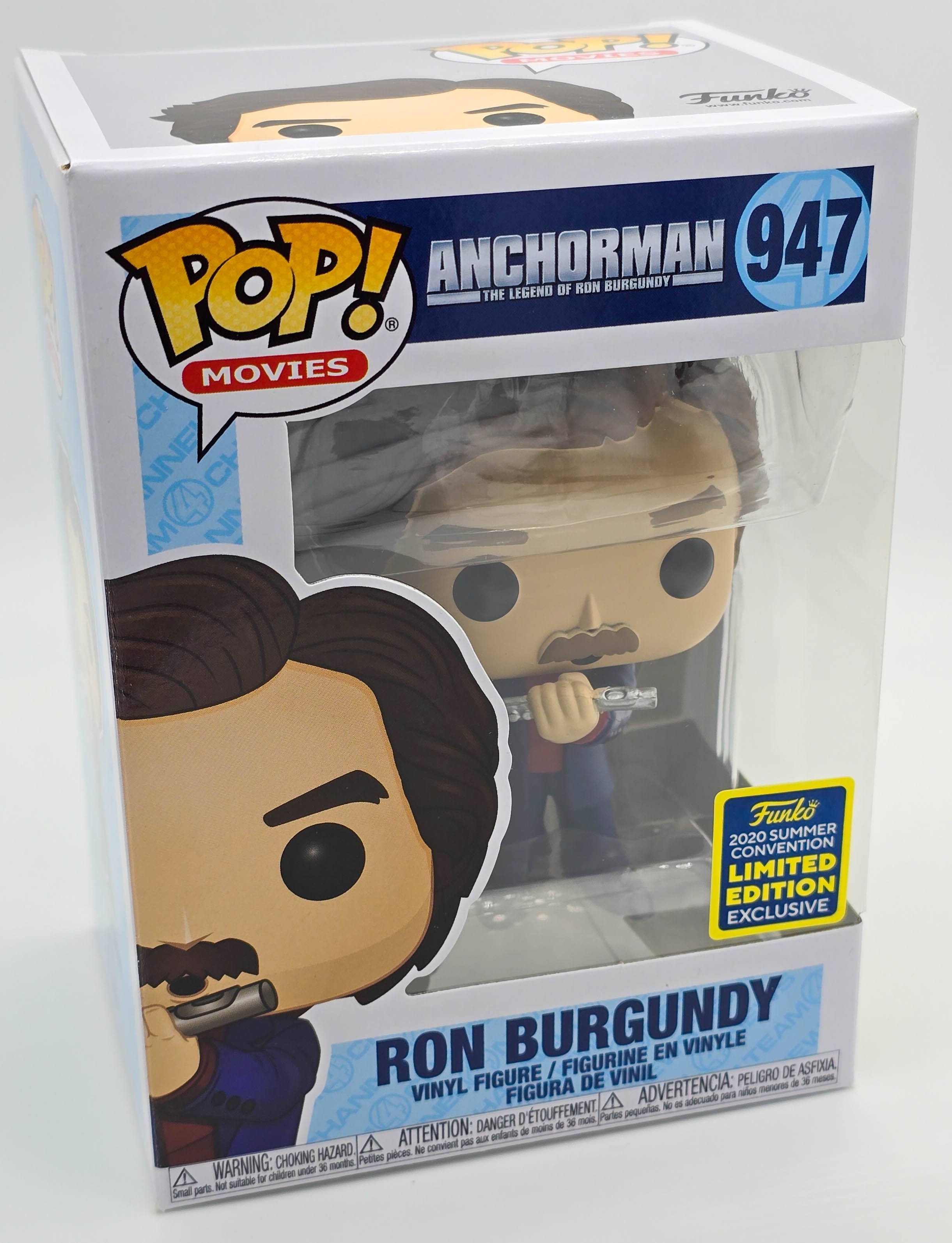 Anchorman - Ron Burgundy With Jazz Flute - #947- 2020 Convention Exclusive - Movies - Funko Pop!