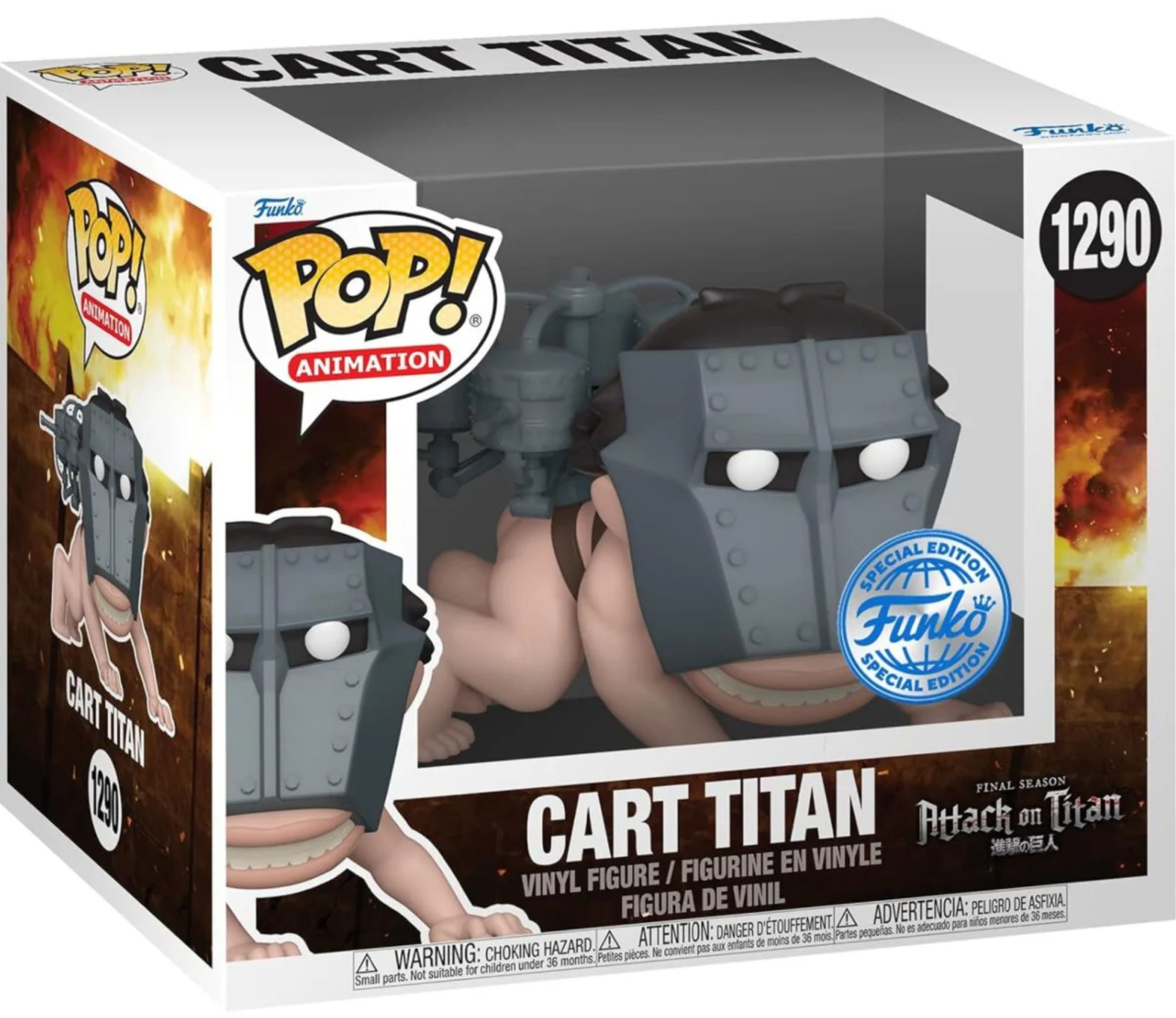 Attack on Titan - Cart Titan - #1290 - Special Edition - 6" - Anime - Funko Pop!