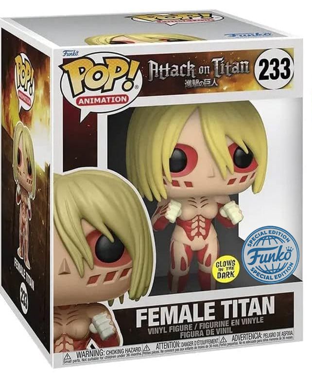 Attack on Titan - Female Titan - #233 - GITD Exclusive - 6" - Anime - Funko Pop!