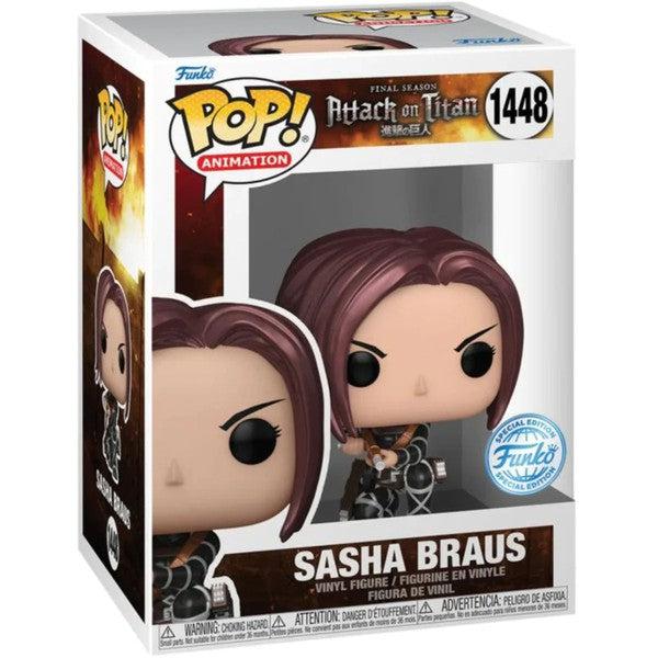 Attack on Titan - Sasha Braus - #1448 - Metallic Special Edition - Anime - Funko Pop!