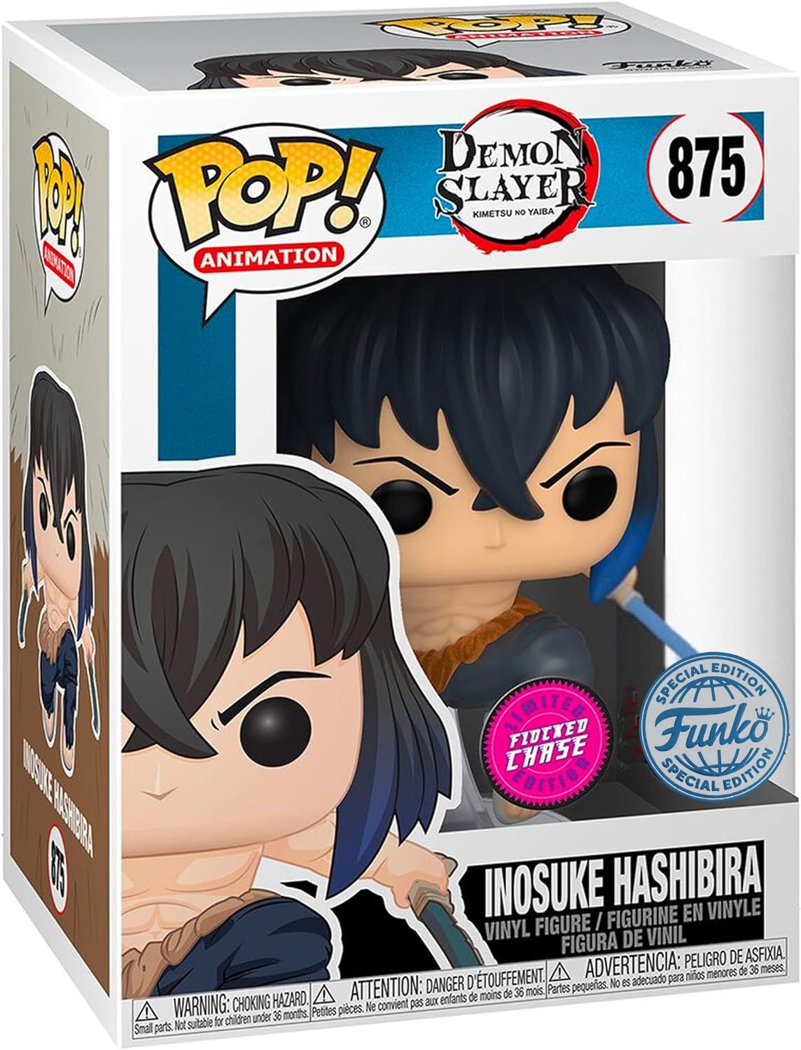 Demon Slayer - Inosuke Hashibira - #875 - Flocked Chase - Special Edition - Anime - Funko Pop!