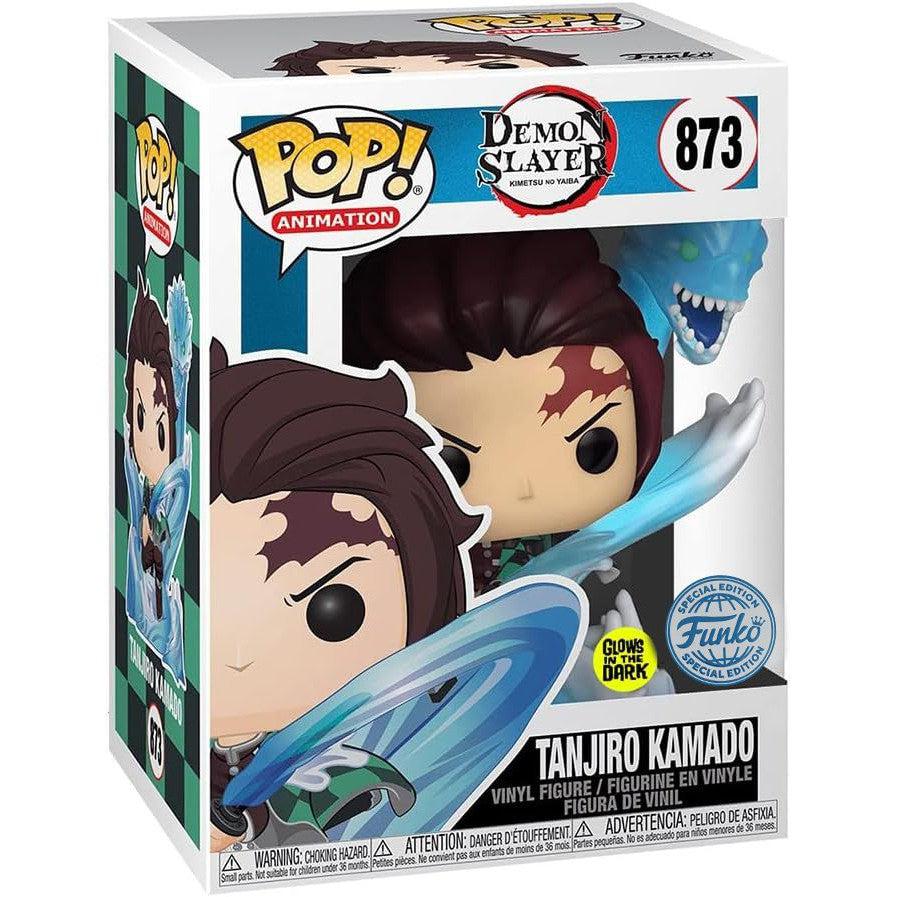 Demon Slayer - Tanjiro Kamado (with Dragon)- GITD Special Edition - #873 - Anime - Funko Pop!