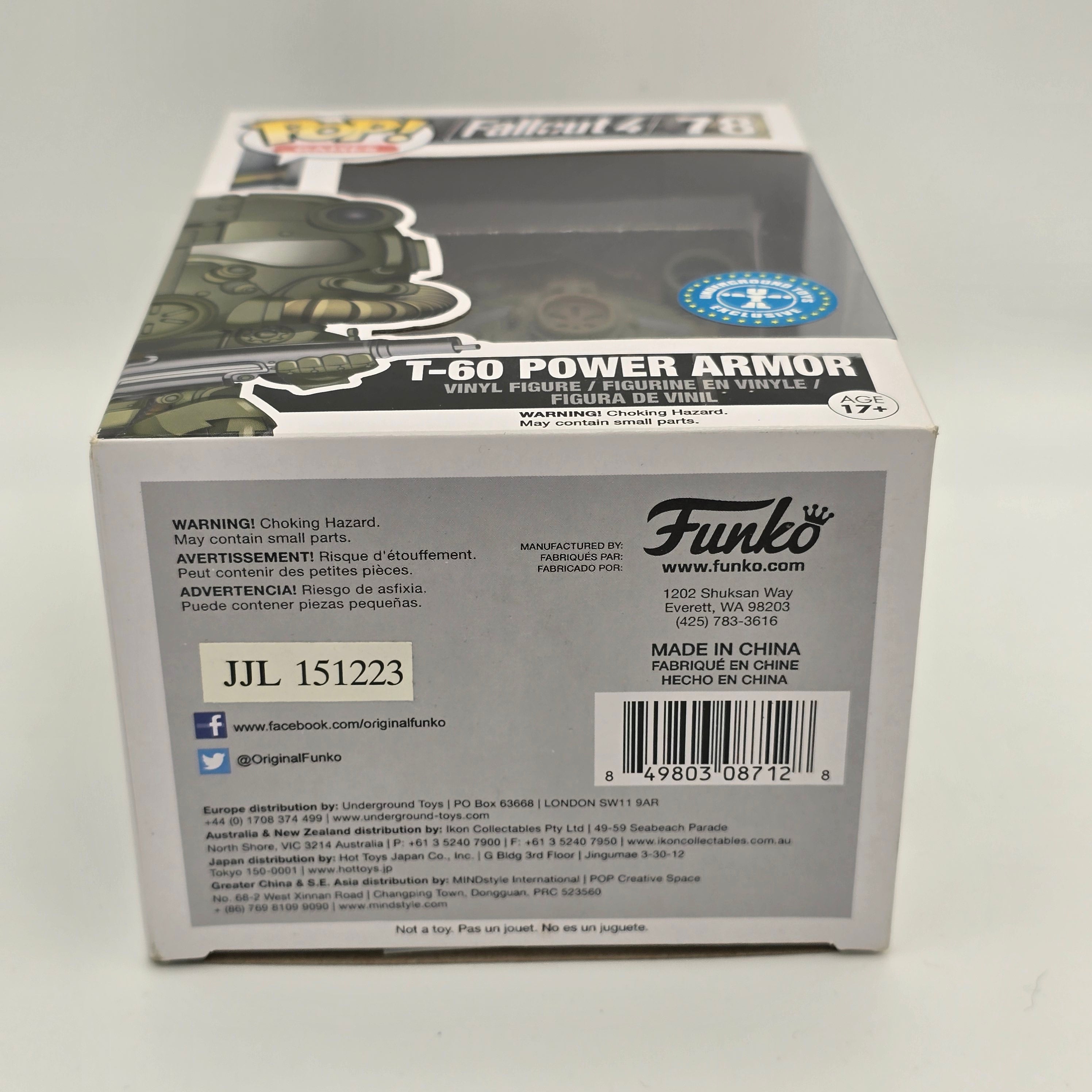 Fallout 4 - T-60 Power Armor - #78- Underground Toys Exclusive - Games - Funko Pop!