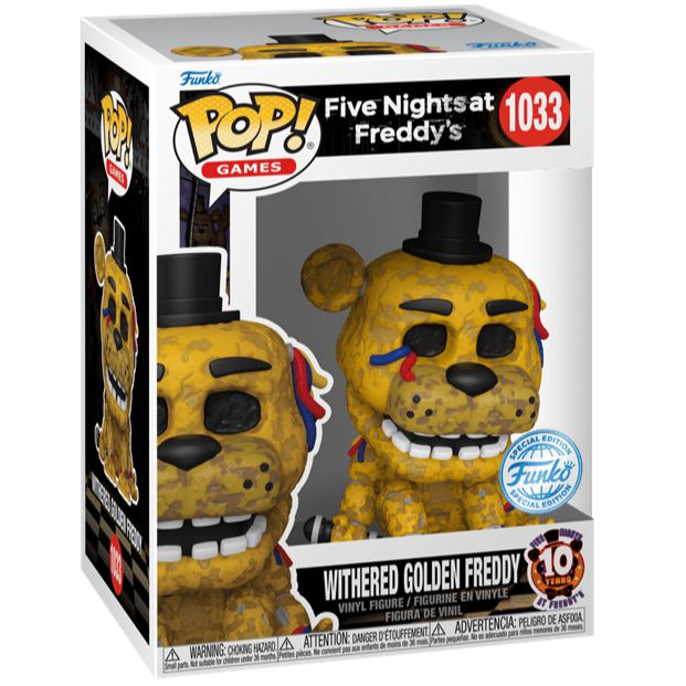 Five Nights at Freddy's - Withered Golden Freddy - #1033 - Special Edition - Games - Funko Pop!