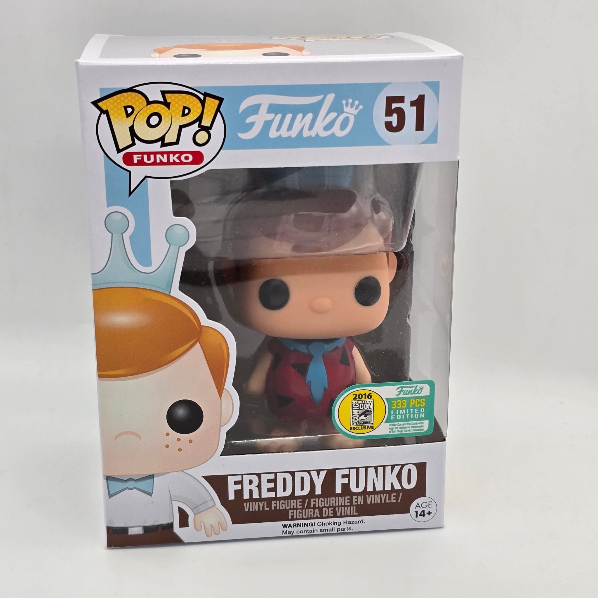 Freddy Funko - Freddy as Fred Flintstone - 51 - 2016 San Diego Comic Con Exclusive 333 PCS - Funko Pop!
