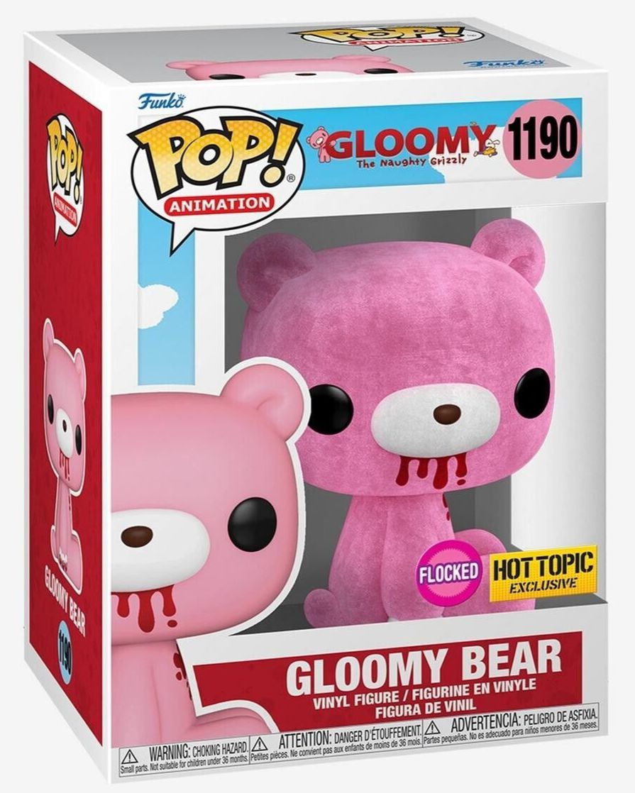 Gloomy The Naughty Grizzly - Gloomy - #1190 - Hot Topic (Flocked) - Anime - Funko Pop!