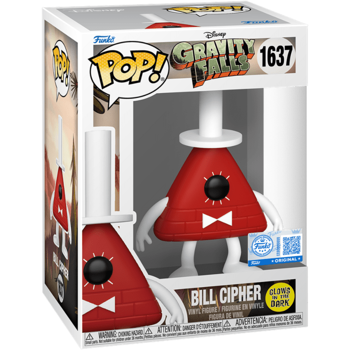 Gravity Falls - Bill Cipher - 1637 - Glow Special Edition - Animation - Funko Pop!