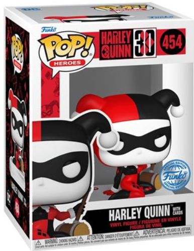 Harley Quinn With Cards - #454 - Special Edition - DC - Funko Pop!