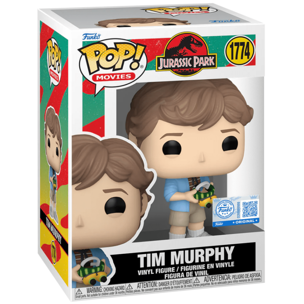 Jurassic Park - Tim Murphy With Goggles - 1774 - Special Edition - Movies - Funko Pop!