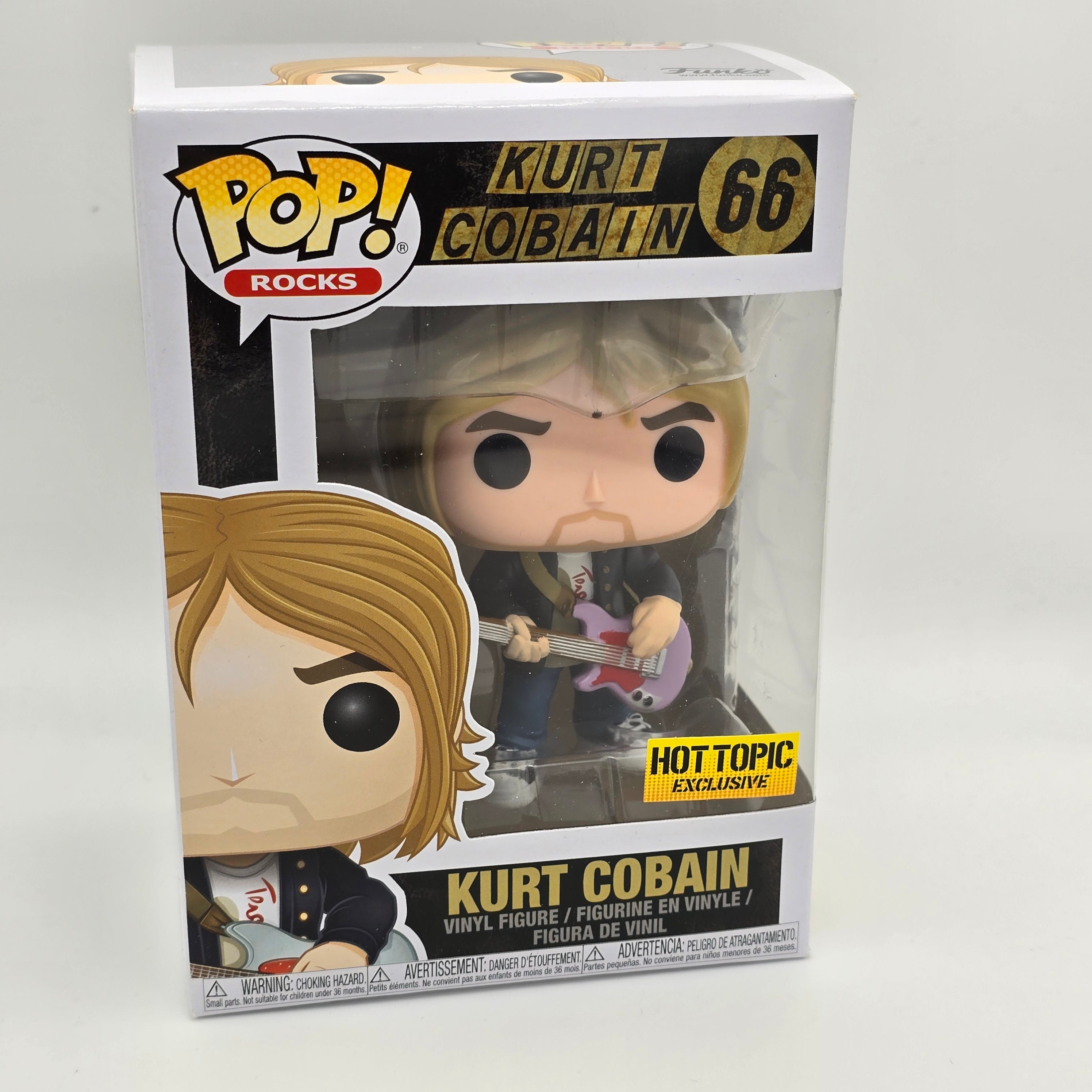 Kurt Cobain - #66 - Hot Topic Exclusive - Rocks - Funko Pop!