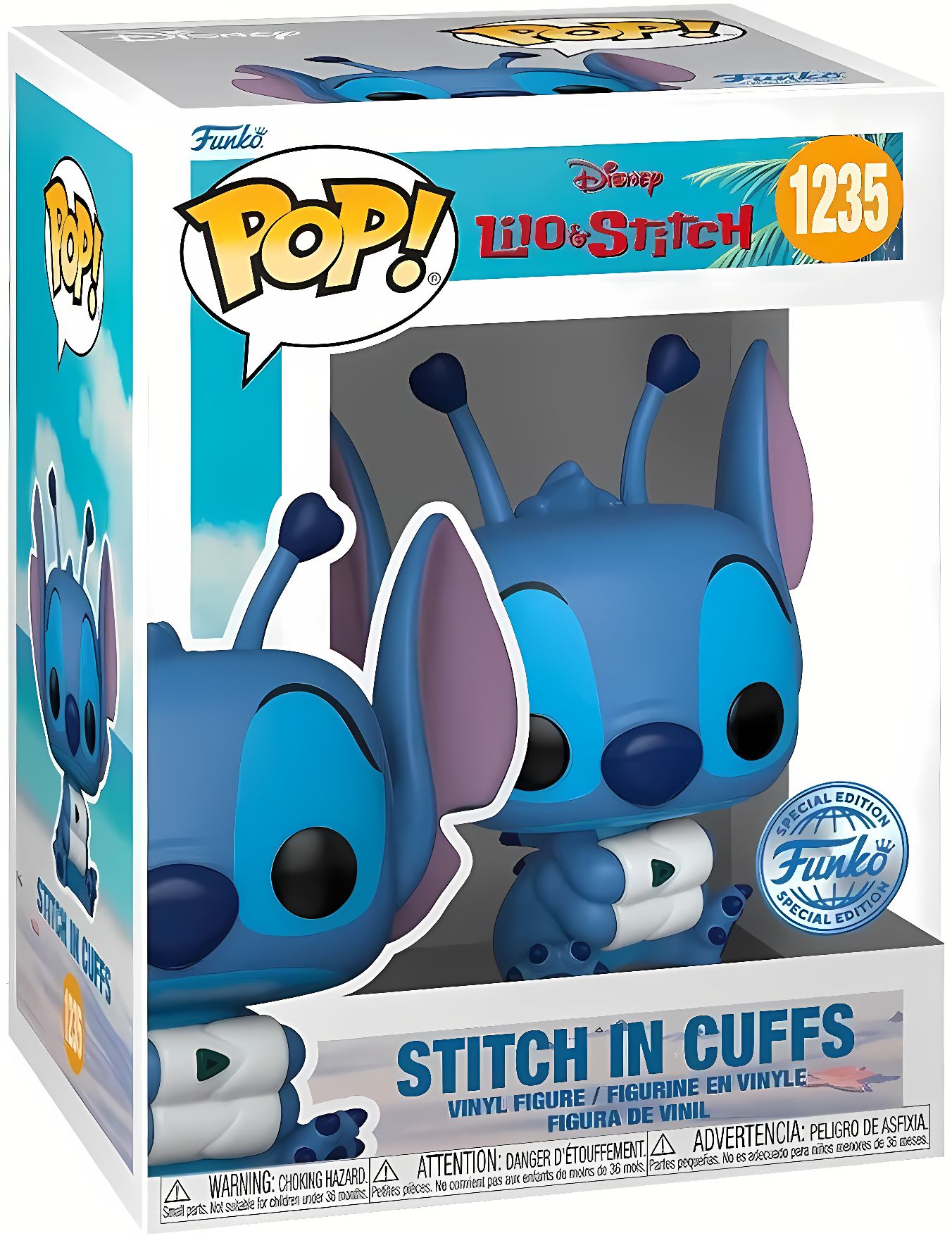 Lilo & Stitch - Stitch in Cuffs - #1235 - Special Edition - Disney - Funko Pop!