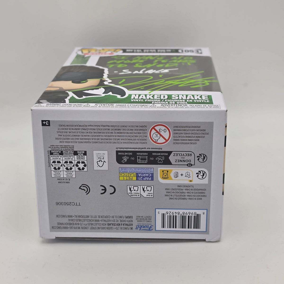 Metal Gear Solid - Naked Snake - #1053 - Signed David Hayter - SWAU Authentication - Funko Pop!