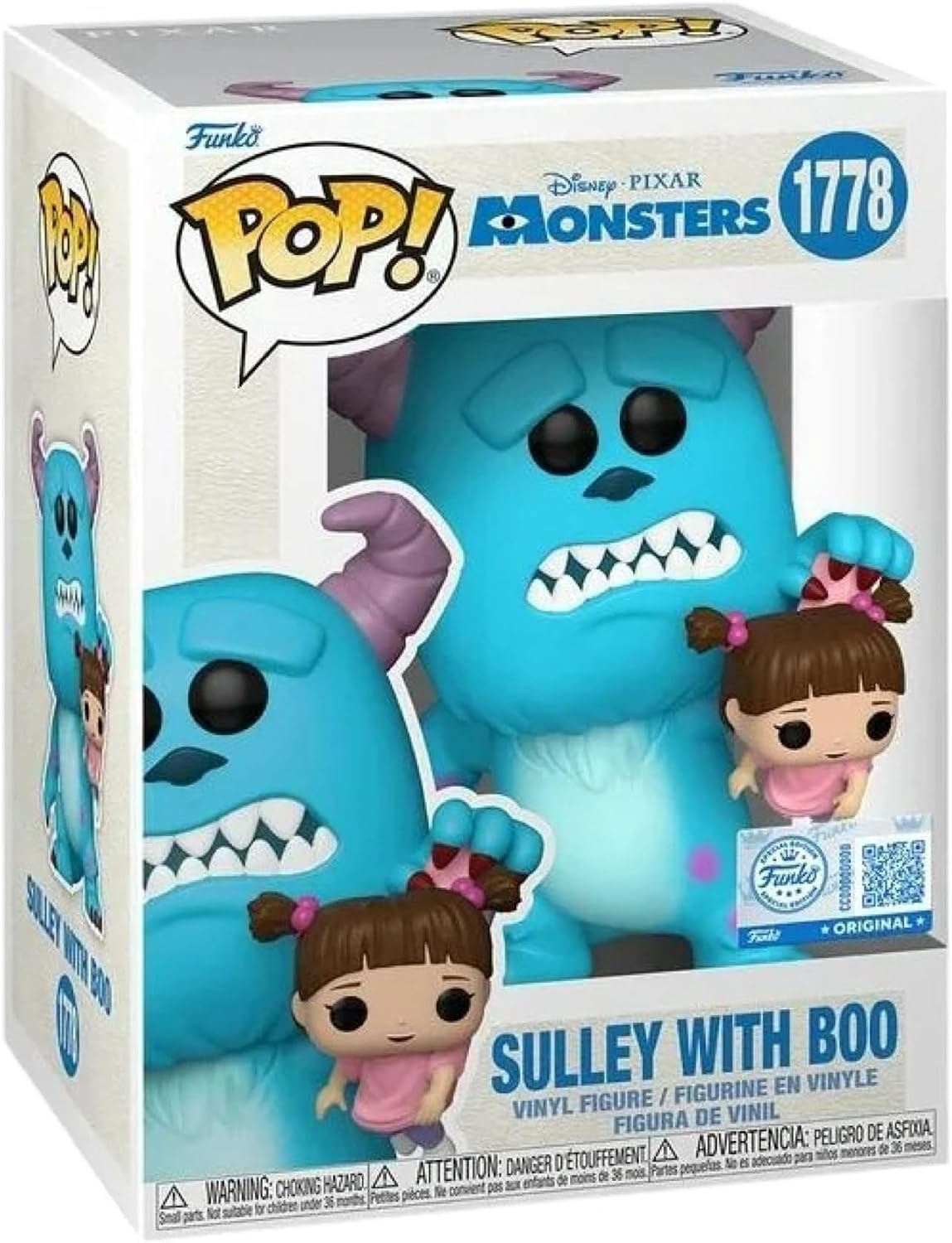 Monsters Inc - Sulley With Boo - #1778 - Special Edition - Disney - Funko Pop!
