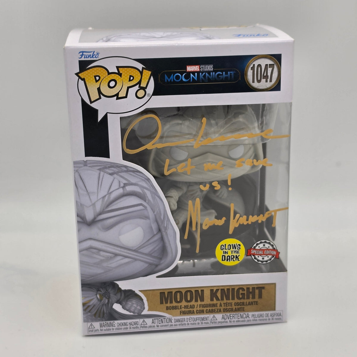 Moon Knight - #1047 - Signed Oscar Isaac - SWAU Authentication - Funko Pop!