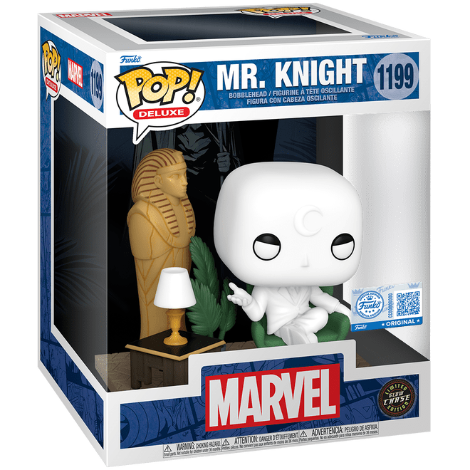 Moon Knight - Mr. Knight - 1199 - Glow Chase Special Edition - Marvel - Deluxe Funko Pop!