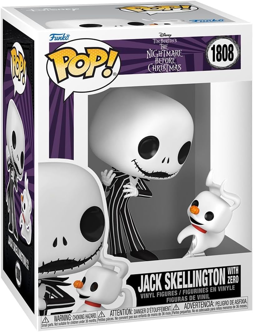 Nightmare Before Christmas - Jack & Zero - #1808 - Disney - Funko Pop!