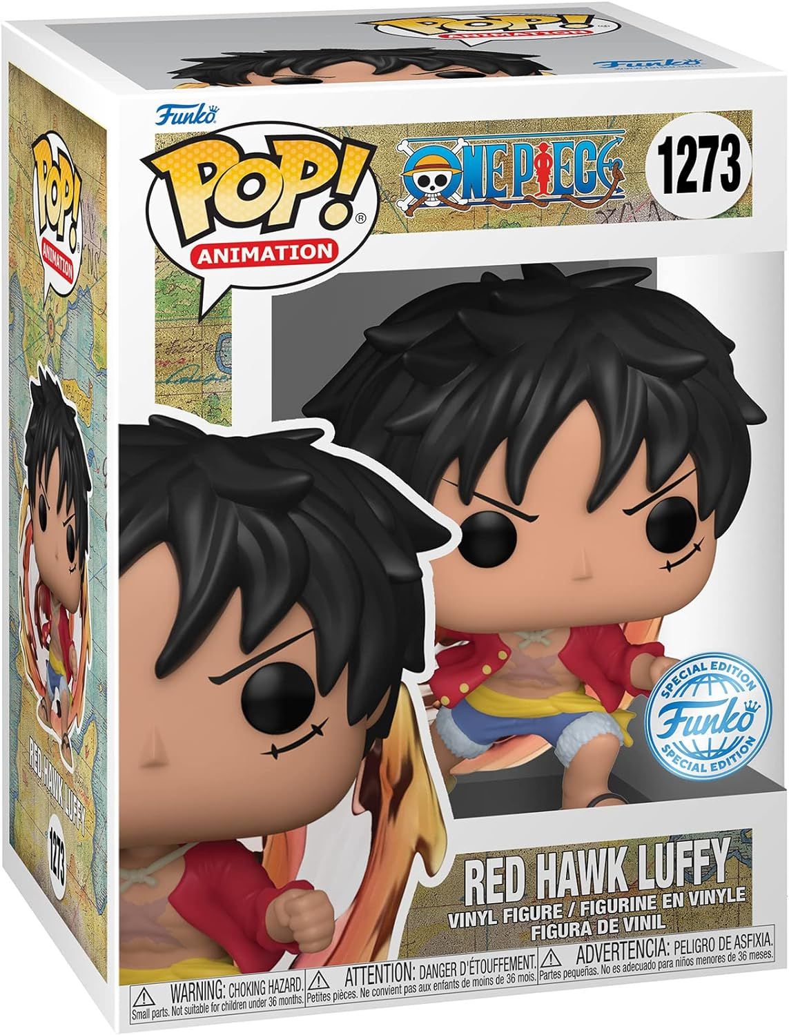 One Piece - Red Hawk Luffy - #1273 - Special Edition - Anime - Funko Pop!