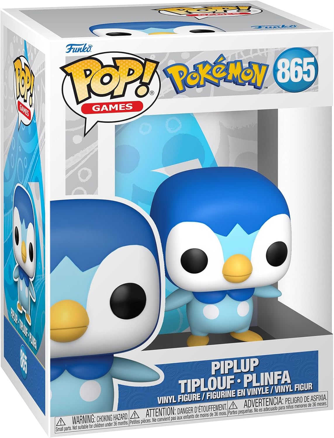 Pokemon - Piplup - #865 - Games - Funko Pop!