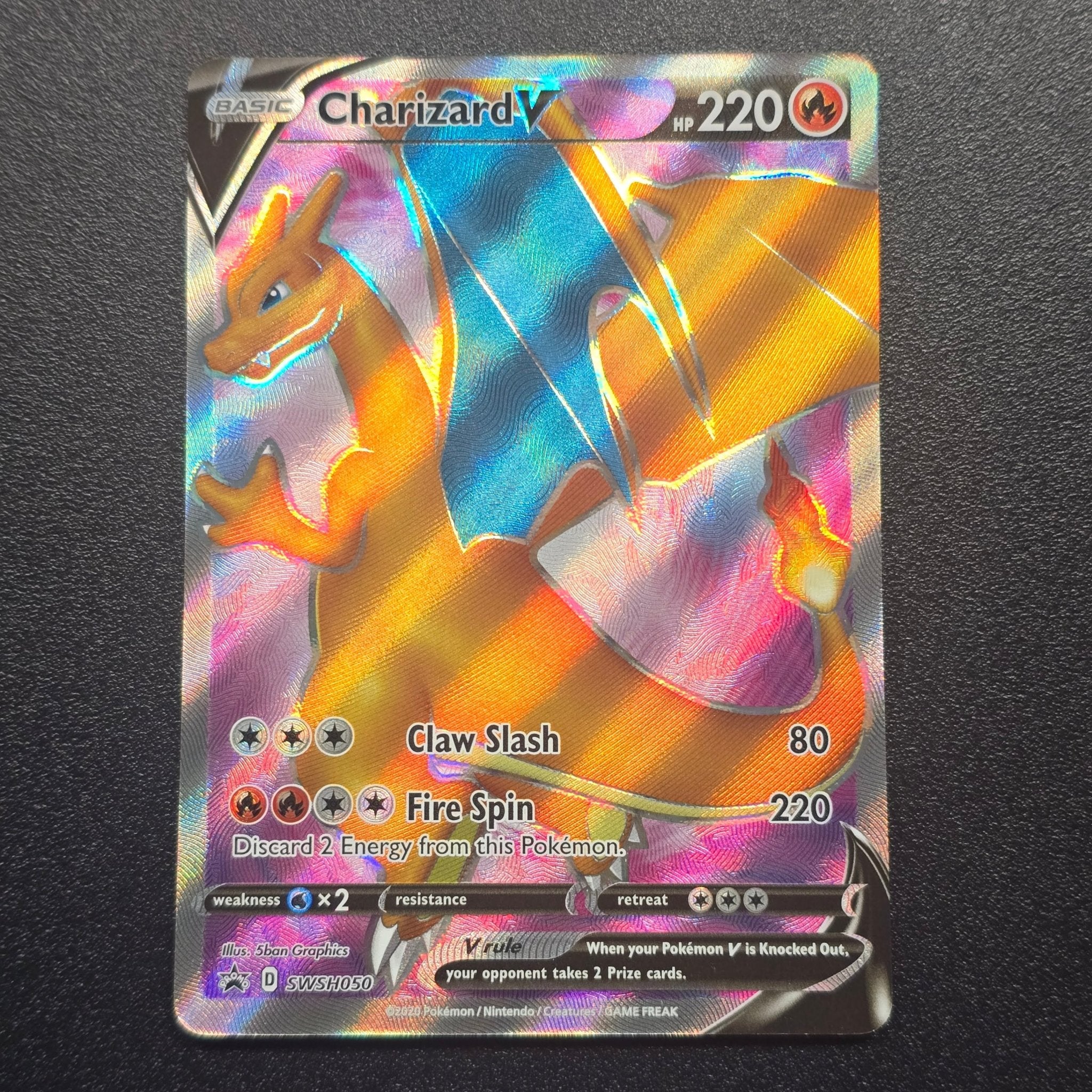 Pokémon TCG - Champions Path - Charizard V - SWSH050 Black Star Promo - Near Mint