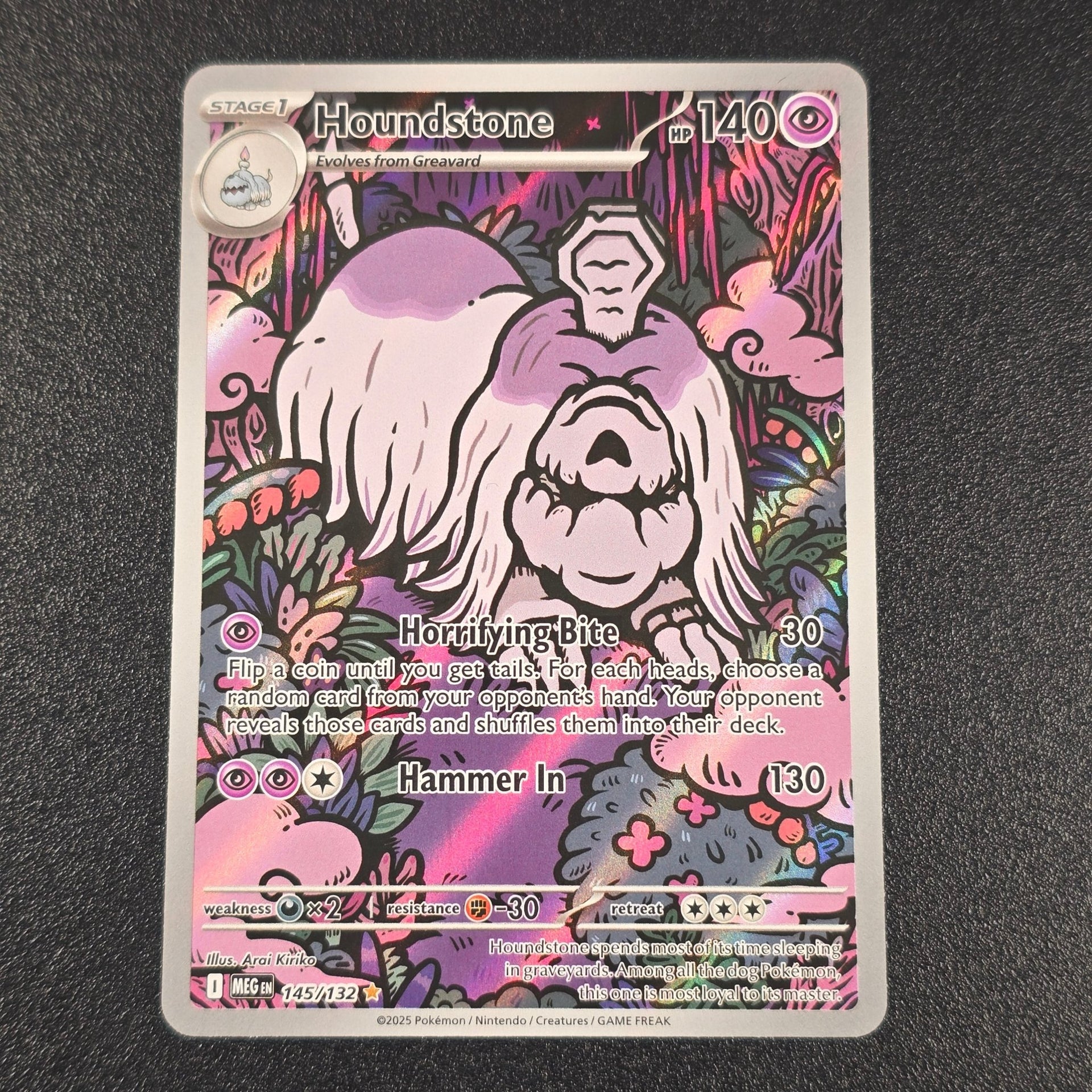 Pokmon TCG Mega Evolutions Houndstone - 145/132 - Near Mint