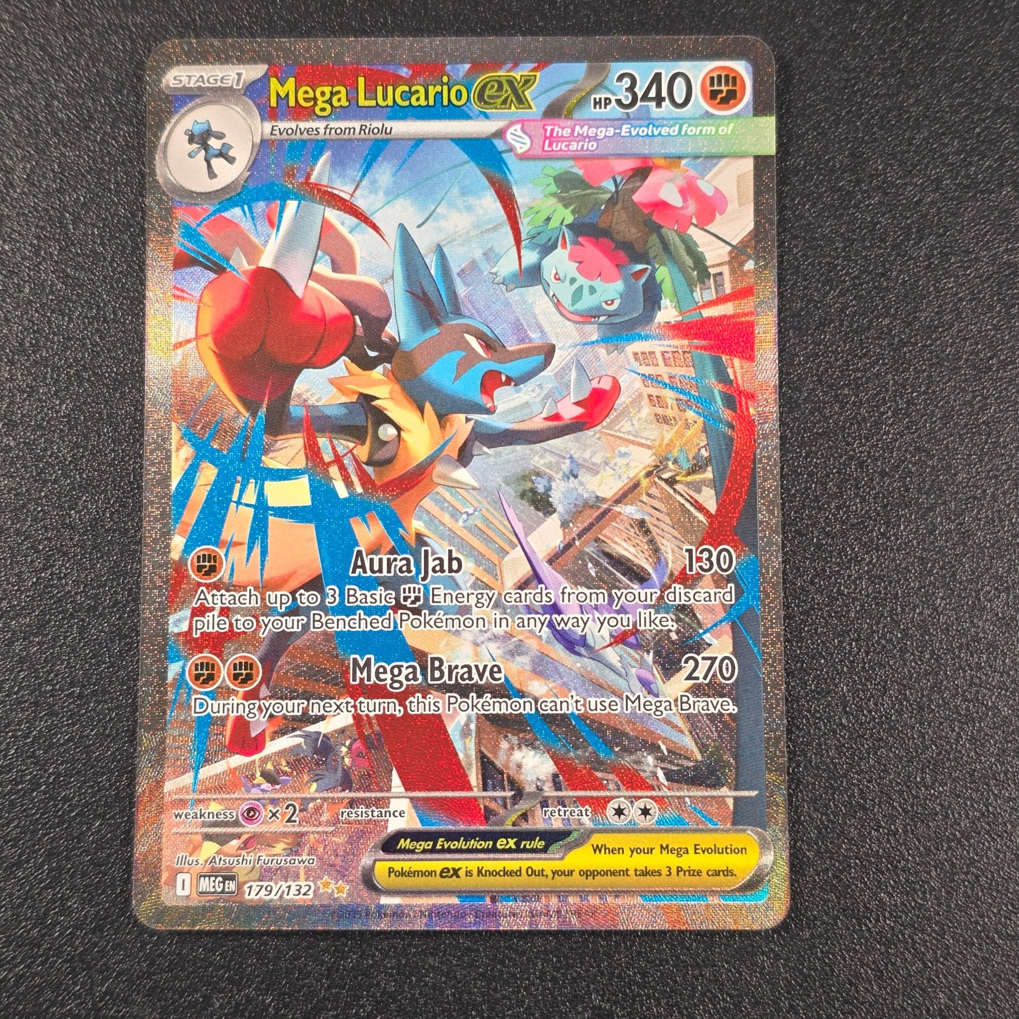 Pokémon TCG - Mega Evolutions - Mega Lucario EX - 179/132 - Near Mint