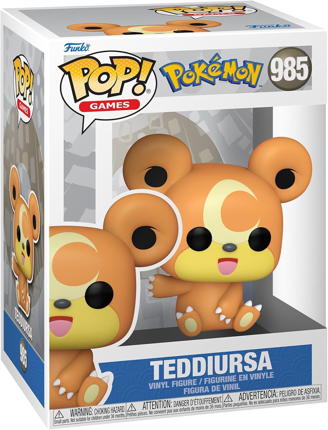 Pokemon - Teddiursa - #985 - Games - Funko Pop!