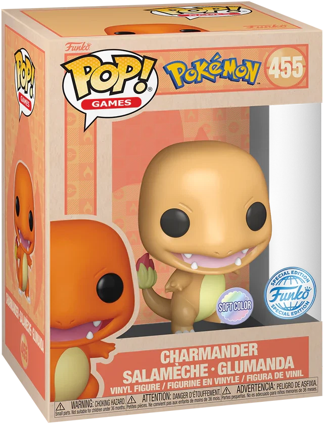 Pokemon - Charmander - #455 - Soft Color Special Edition - Games - Funko Pop!