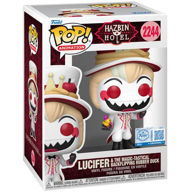 Hazbin Hotel - Lucifer & The Magic-Tastical Backflipping Rubber Duck - #2244 - Special Edition - Anime - Funko Pop!