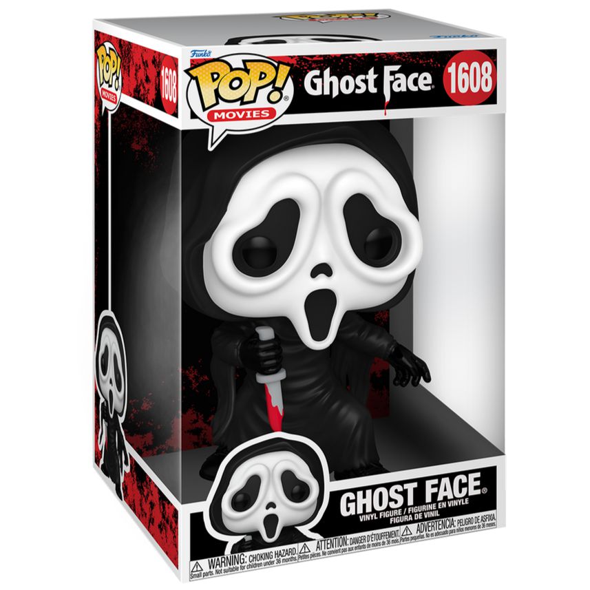 Scream - Ghostface - #1608 - Jumbo 10" - Movies - Funko Pop!