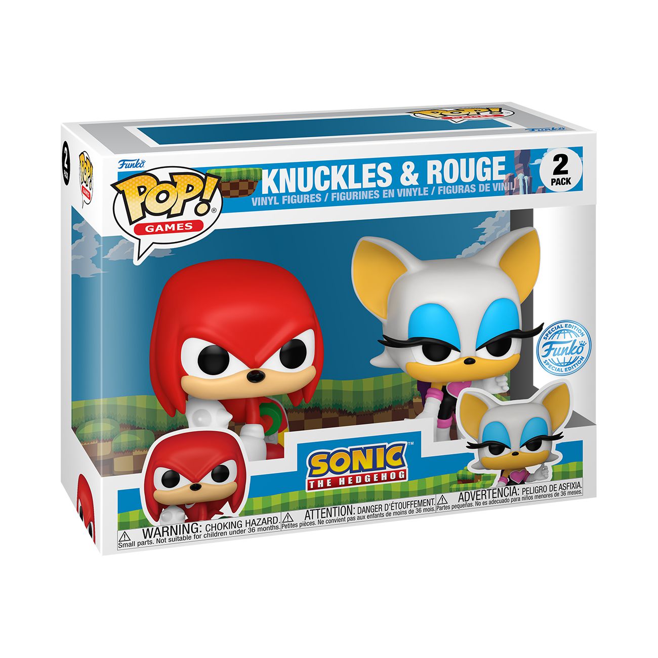 Sonic the Hedgehog - Knuckles & Rouge - 2 Pack Special Edition - Games - Funko Pop!