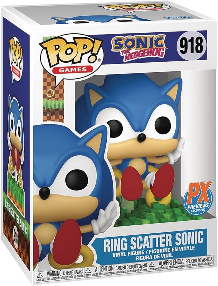 Sonic The Hedgehog - Ring Scatter Sonic - #918 - PX Exclusive - Games - Funko Pop!