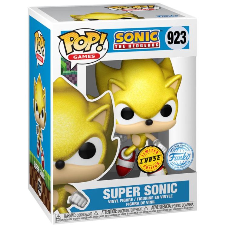 Sonic the Hedgehog - Super Sonic - #923 - Glitter Chase Special Edition - Games - Funko Pop!