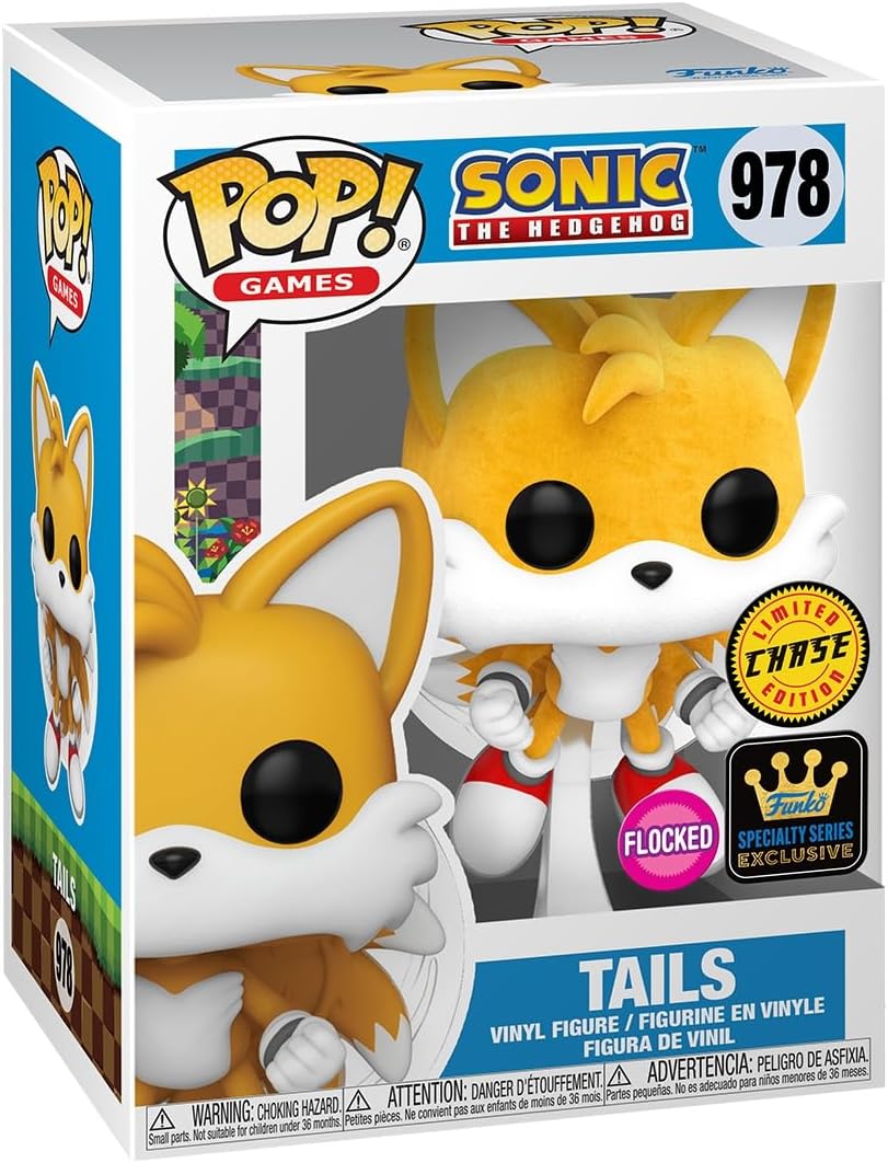 Sonic the Hedgehog - Tails - #978 - Speciality Series Flocked Chase - Games - Funko Pop!