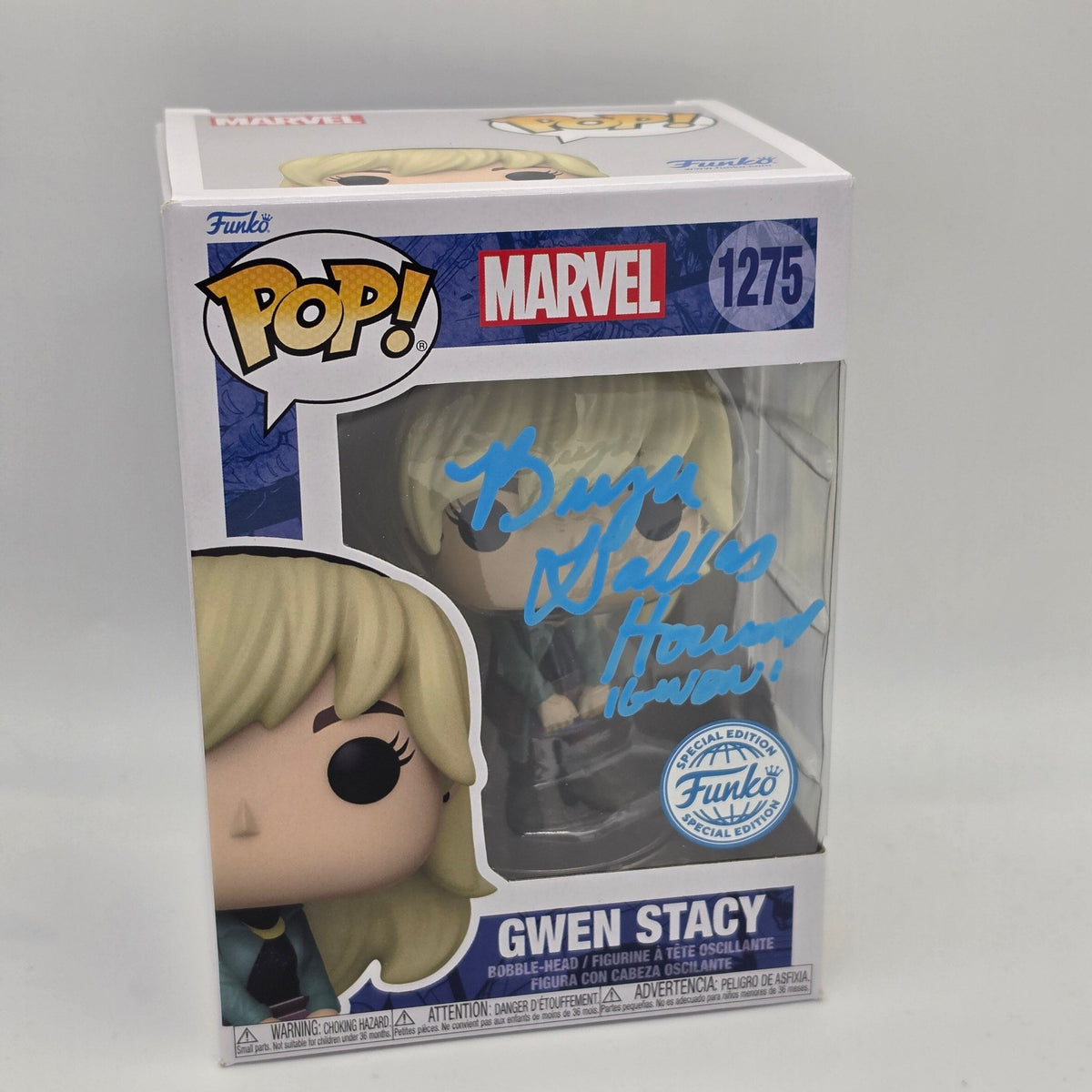Spider-Man - Gwen Stacy - #1275 - Bryce Dallas Howard Signed - SWAU Authentication - Funko Pop!