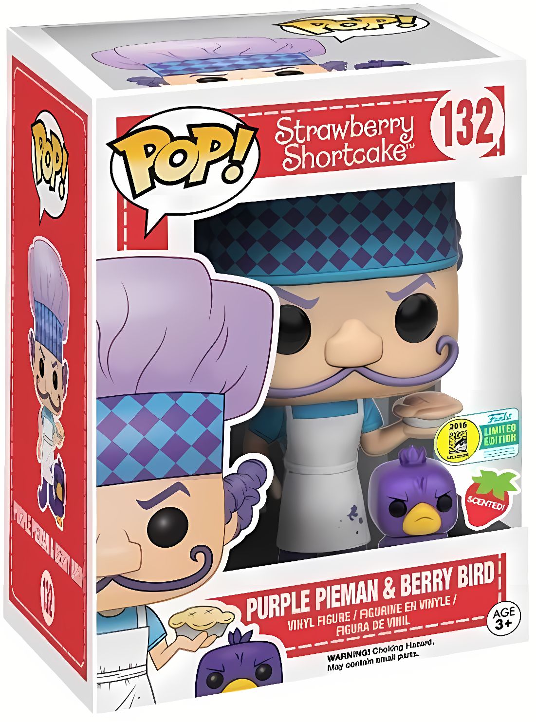 Strawberry Shortcake - Purple Pieman & Berry Bird - #132 - 2016 Summer Convention Exclusive - Animation - Funko Pop!