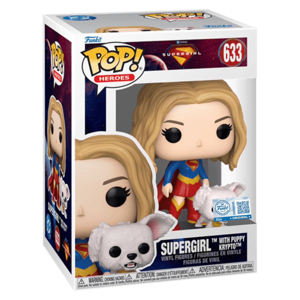 Supergirl - With Puppy Krypto - 633 - Special Edition - DC - Funko Pop!