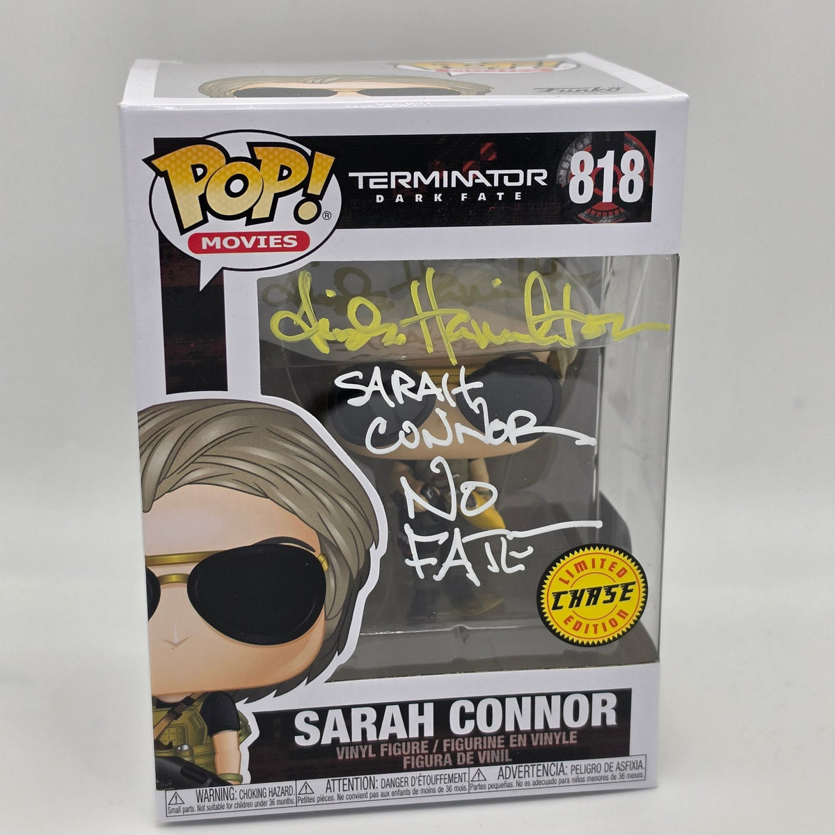 Terminator - Sarah Connor - #818 - Linda Hamilton Signed - SWAU Authentication - Funko Pop!