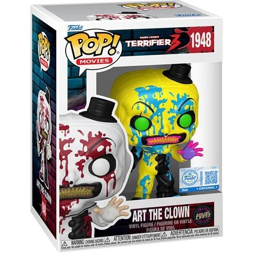Terrifier - Art The Clown - 1948 - Special Edition - Blacklight Chase - Movies - Funko Pop!