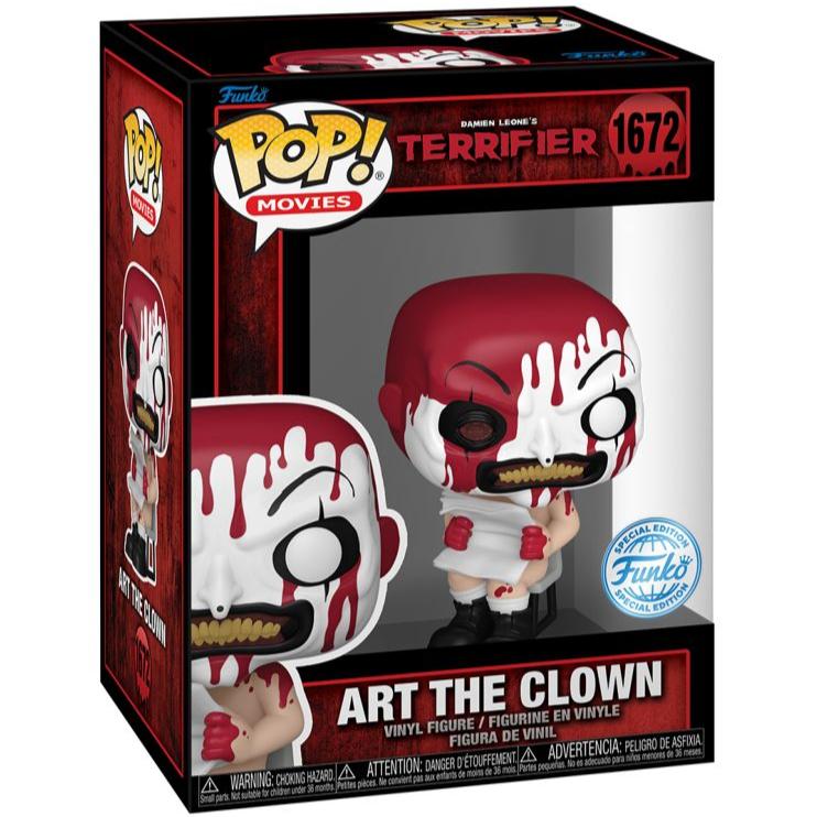 Terrifier - Art the Clown (Bloody With Newspaper) - #1672 - Special Edition - Movies - Funko Pop!