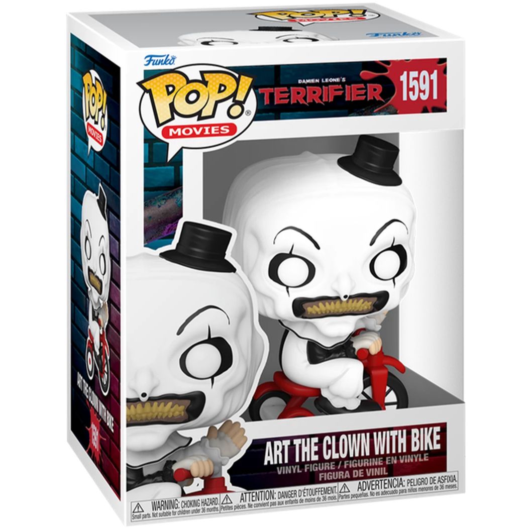 Terrifier - Art the Clown (with Bike) - #1591 - Movies - Funko Pop!