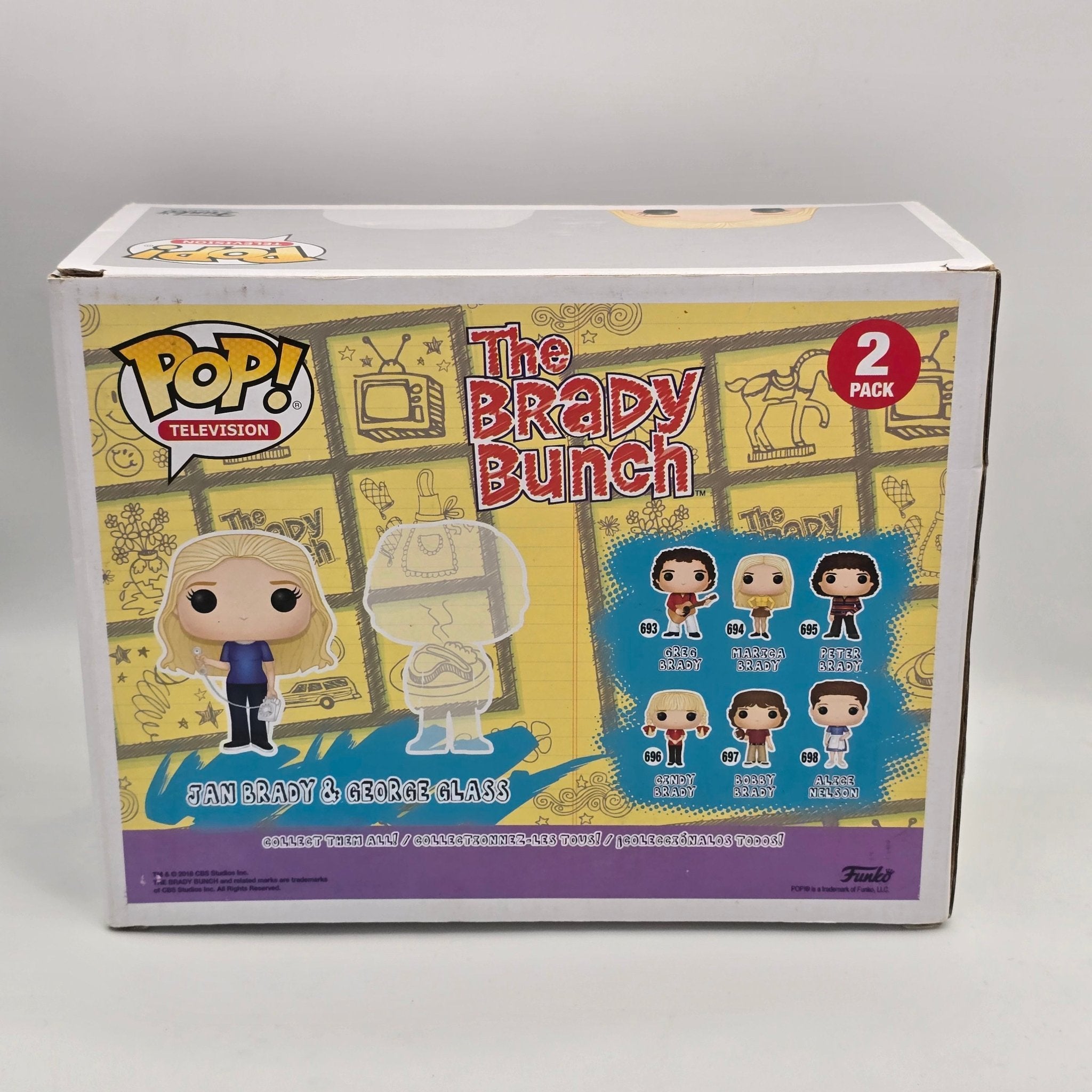The Brady Bunch - Jan Brady & George Glass - 2018 Convention Exclusive 2 Pack - Television - Funko Pop!