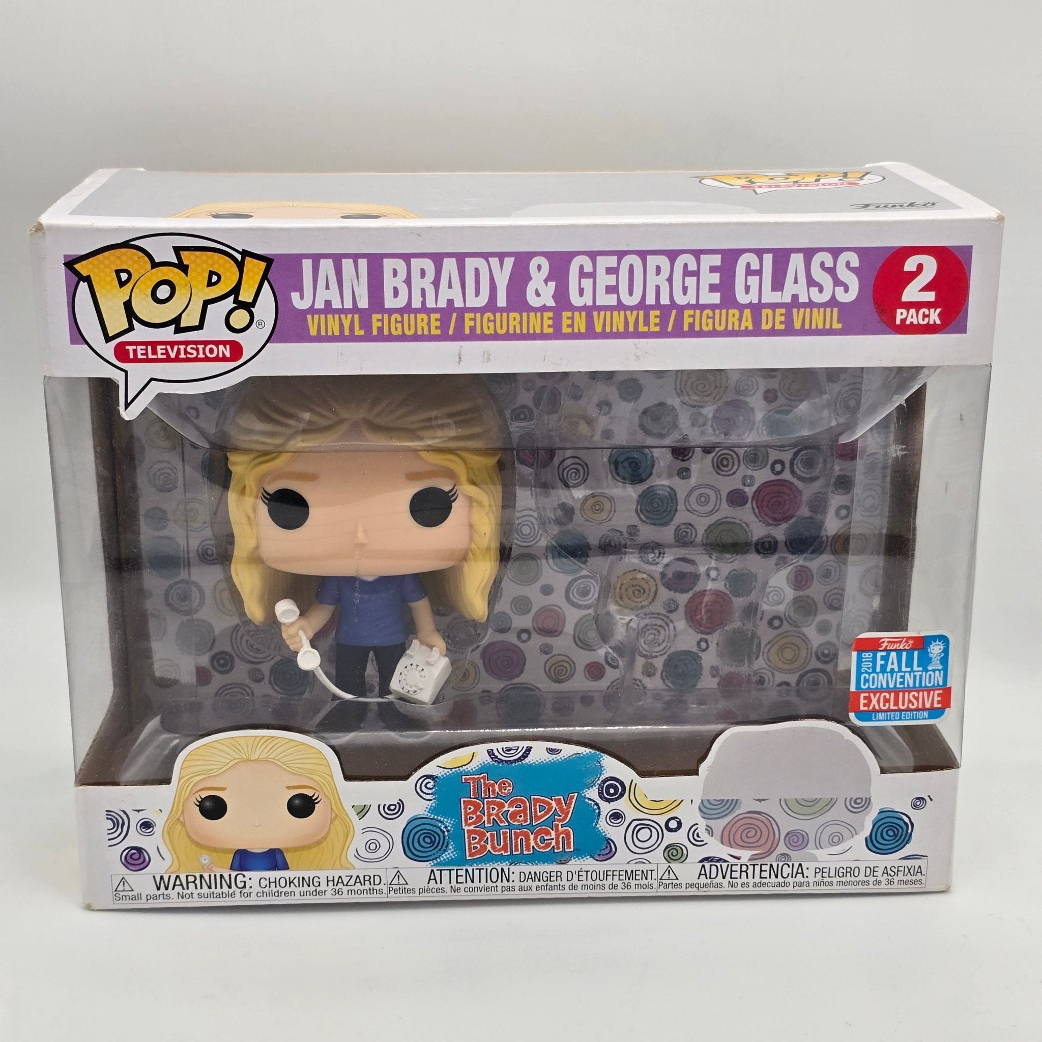 The Brady Bunch - Jan Brady & George Glass - 2018 Convention Exclusive 2 Pack - Television - Funko Pop!