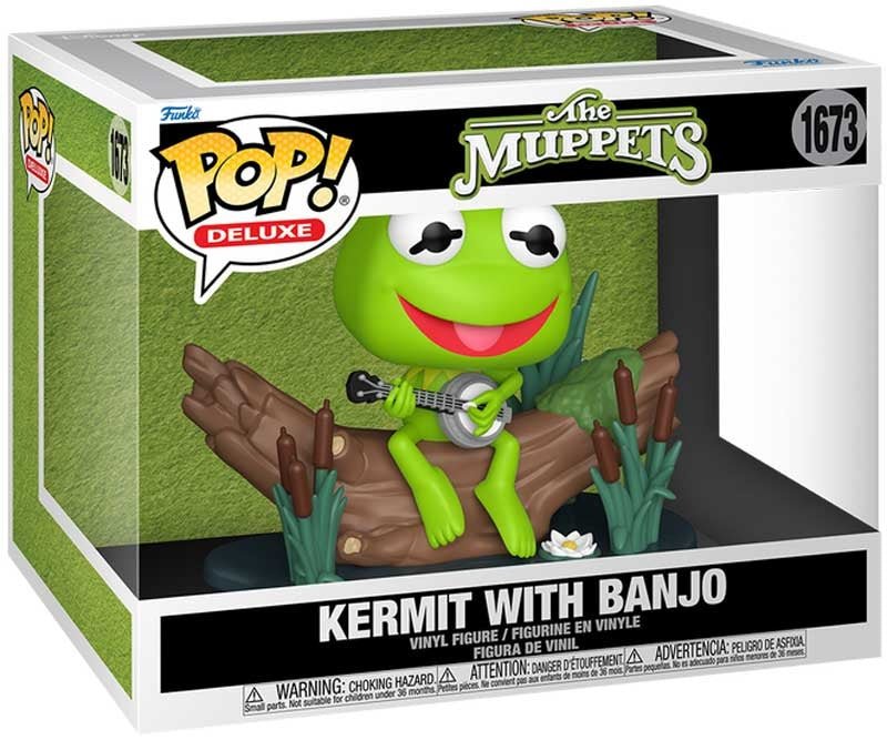 The Muppets - Kermit With Banjo - 1673 - Television - Deluxe Funko Pop!