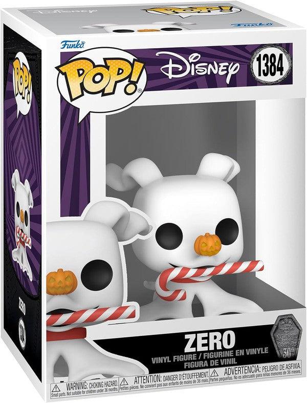 The Nightmare Before Christmas - Zero With Candy Cane - #1384 - Disney - Funko Pop!