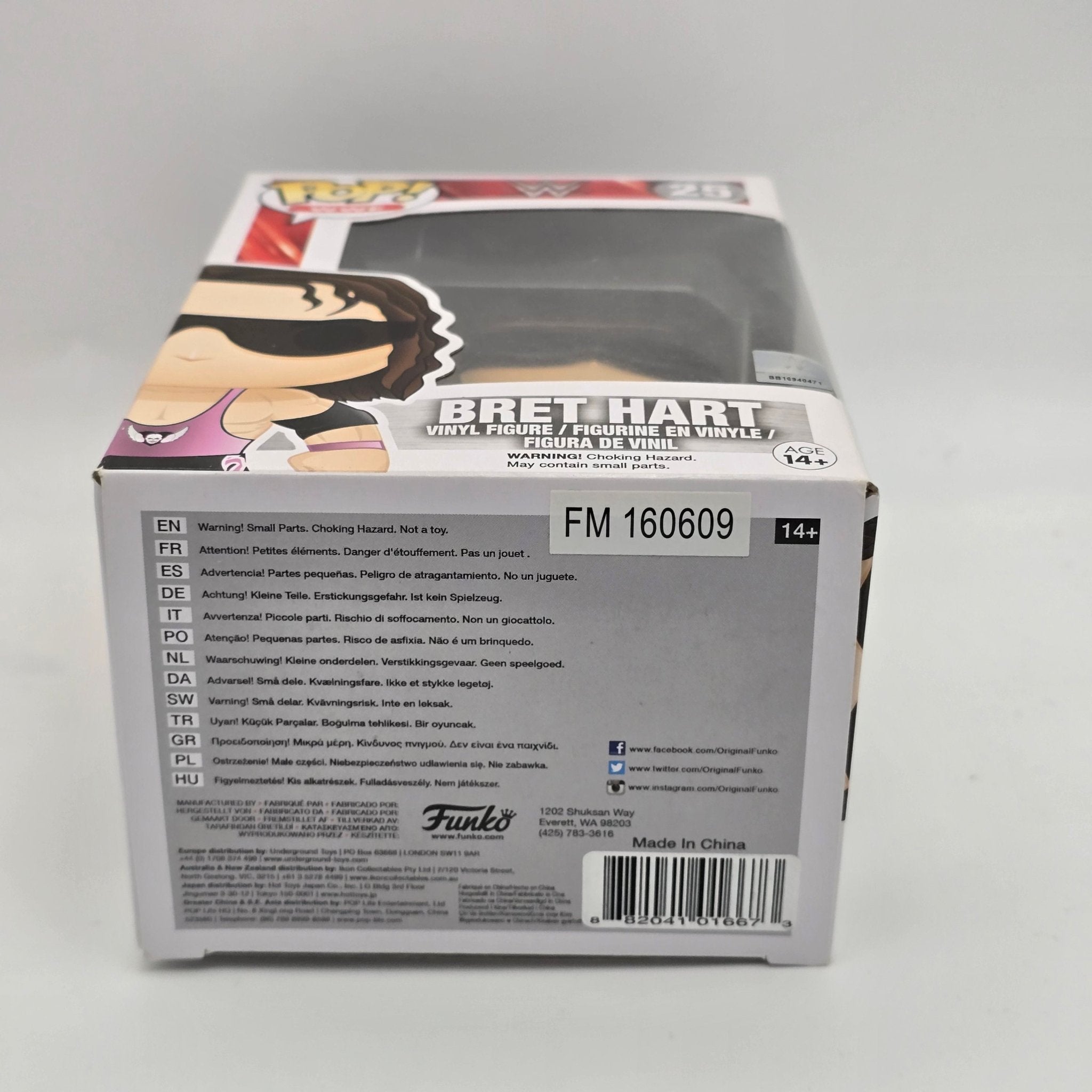 WWE - Bret Hart - 25 - Wrestling - Funko Pop!