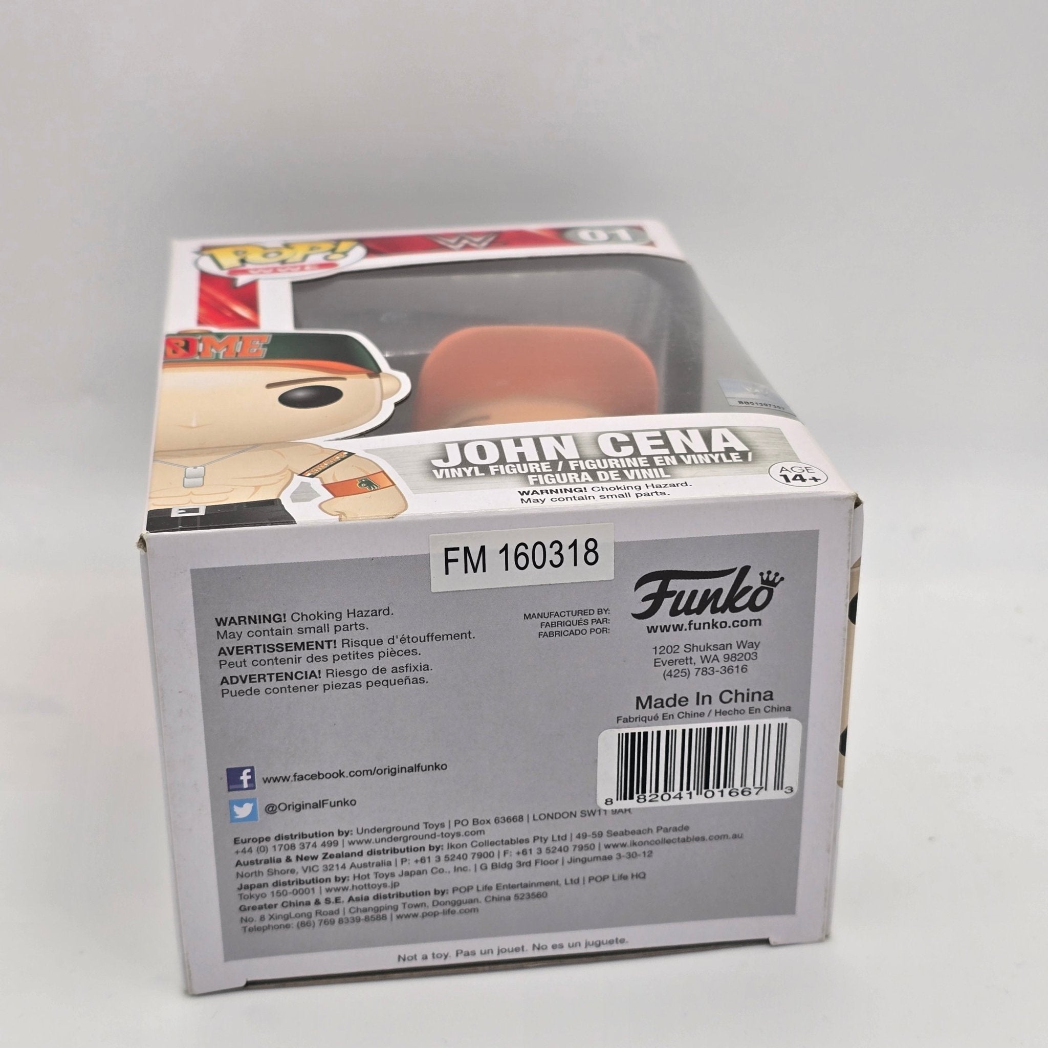 WWE - John Cena (No Shirt) - 01 - Wrestling - Funko Pop!