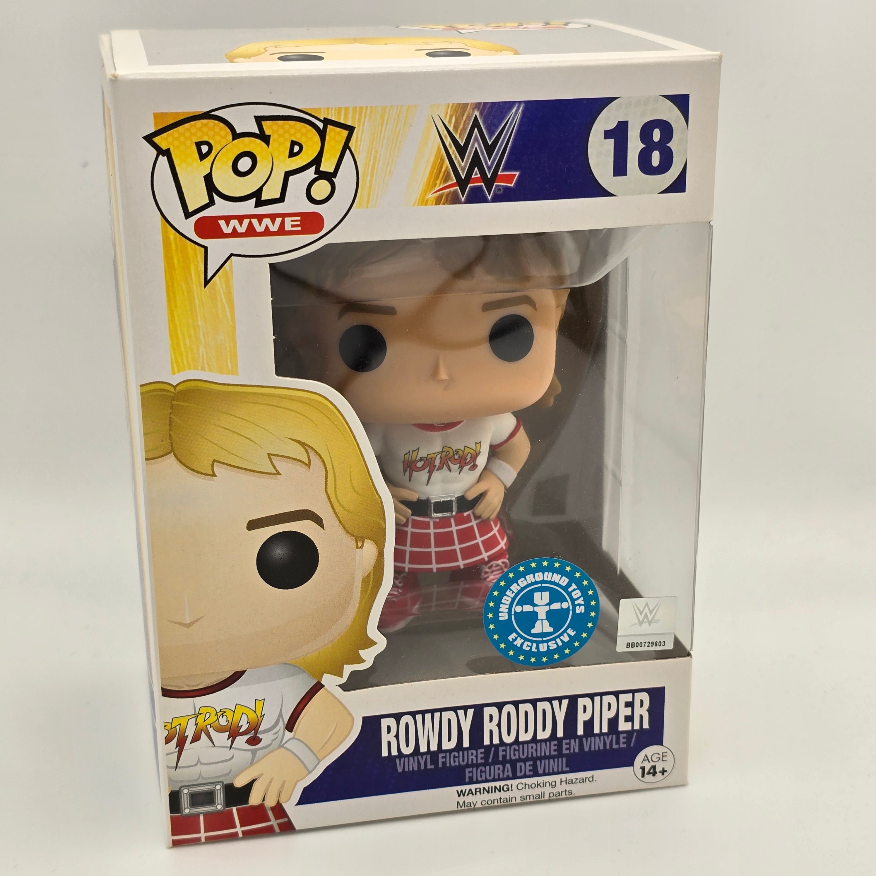 WWE - Rowdy Roddy Piper - #18 - Underground Toys Exclusive - Vaulted - Funko Pop!