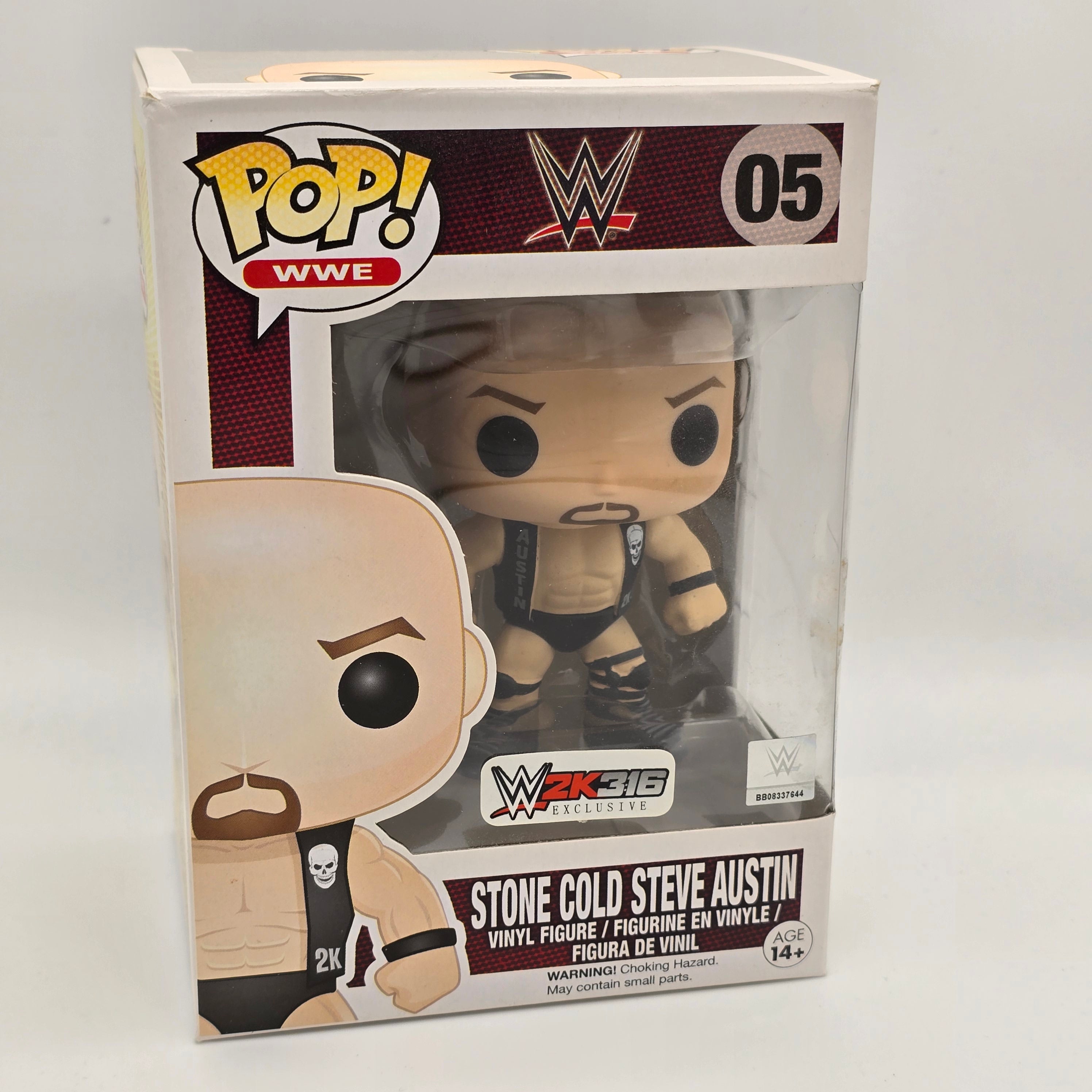 WWE - Stone Cold Steve Austin - #05 - 2K16 Exclusive - Vaulted - Funko Pop!